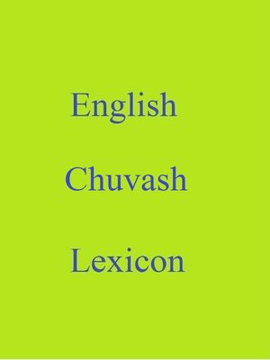 cover image of English Chuvash Lexicon